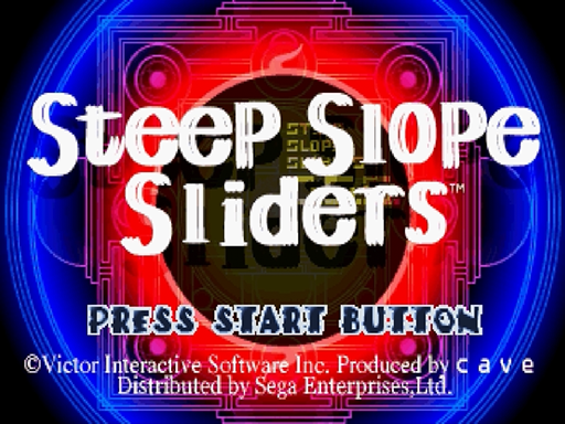 Steep Slope Sliders title screen for Sega Saturn
